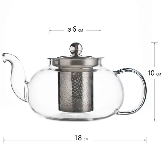 Чайник стеклянный Астра, 550 мл, Объем мл: 550 оптом в BestTea, фото , изображение 6
