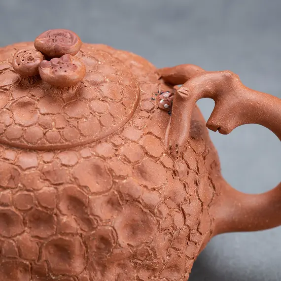 Чайник глиняный Друид, фиолетовая керамика Цзяньшуй, 280 мл оптом в BestTea, фото , изображение 5