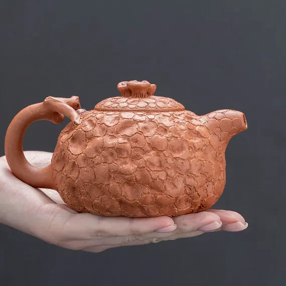 Чайник глиняный Друид, фиолетовая керамика Цзяньшуй, 280 мл оптом в BestTea, фото 