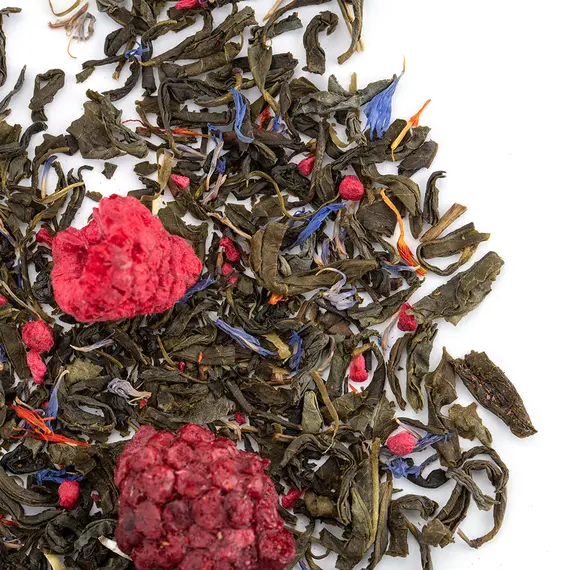 Чай зеленый Ежевика с малиной Премиум оптом в BestTea, фото , изображение 3