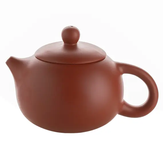 Чайник глиняный коричневый большой, 400 мл оптом в BestTea, фото 
