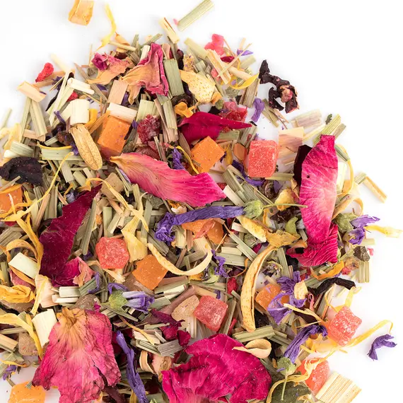 Чай фруктовый Сказка на ночь, ароматизированный в чайном магазине BestTea, фото , изображение 4