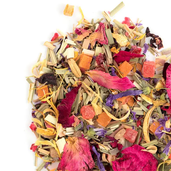 Чай фруктовый Сказка на ночь, ароматизированный в чайном магазине BestTea, фото , изображение 6