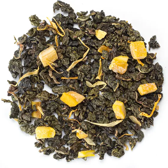 Чай улун с кусочками манго Драгоценное ожерелье в чайном магазине BestTea, фото , изображение 2