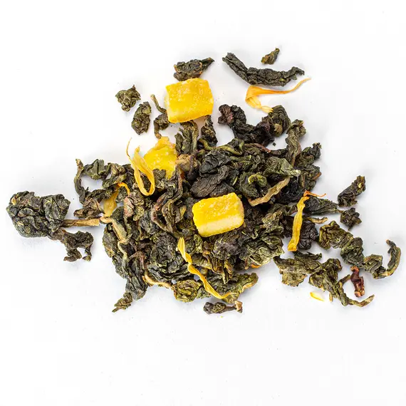 Чай улун с кусочками манго Драгоценное ожерелье в чайном магазине BestTea, фото , изображение 6