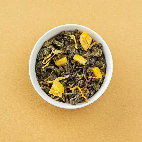 Чай улун с кусочками манго Драгоценное ожерелье в чайном магазине BestTea, фото , изображение 7