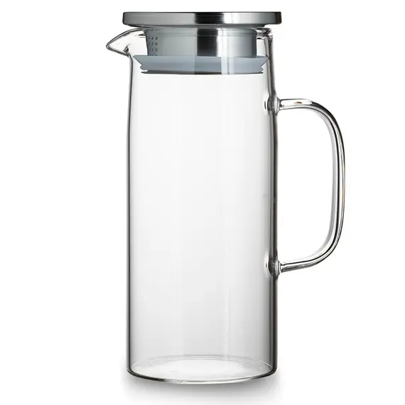 Кувшин с крышкой-ситом, стекло 900 мл в чайном магазине BestTea, фото , изображение 2