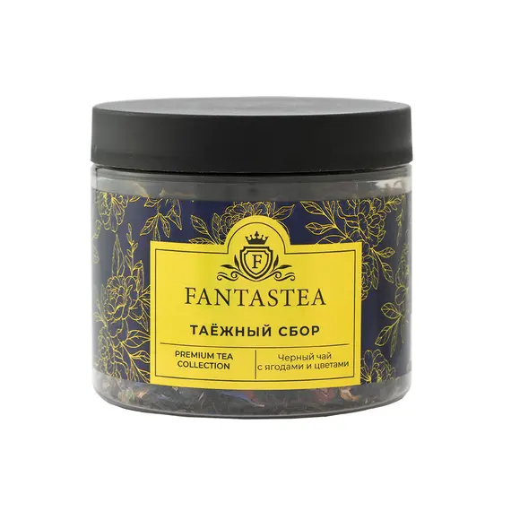 "Fantastea" Таежный Сбор черный (упаковка 12 банок по ±40гр) оптом в BestTea, фото 