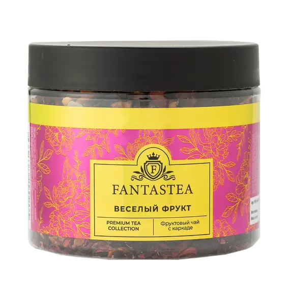 "Fantastea" Веселый Фрукт (упаковка 8 банок по ±140гр) оптом в BestTea, фото 