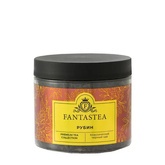 "Fantastea" Рубин Чай черный индийский (упаковка 12 банок по ±50гр), Вес г: 50 оптом в BestTea, фото , изображение 3