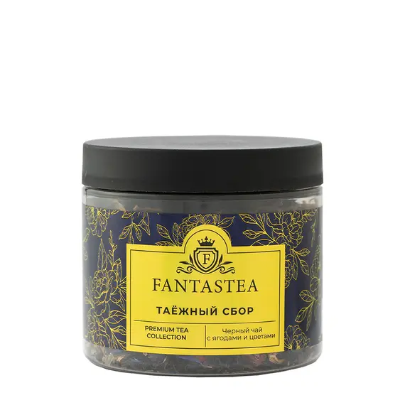 "Fantastea" Таежный Сбор черный (упаковка 12 банок по ±40гр), Вес г: 40 оптом в BestTea, фото , изображение 3
