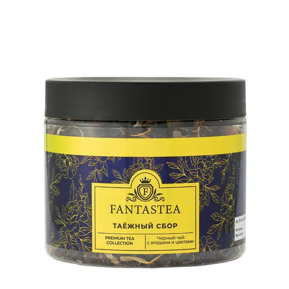 "Fantastea" Таежный Сбор черный (упаковка 8 банок по ±100гр), Вес г: 100 оптом в BestTea, фото , изображение 3