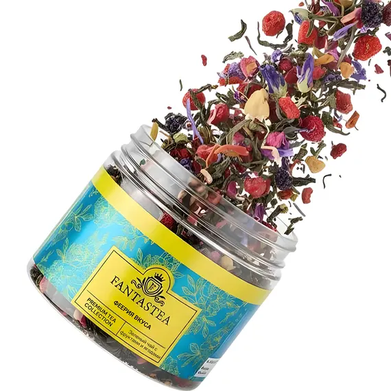 "Fantastea" Феерия Вкуса (упаковка 8 банок по ±120гр), Вес г: 120 оптом в BestTea, фото , изображение 2