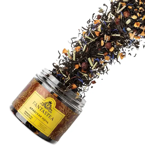 "Fantastea" Арабская ночь (упаковка 12 банок по ±55гр), Вес г: 55 оптом в BestTea, фото , изображение 2