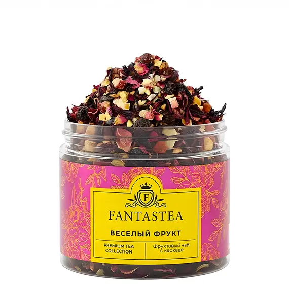 "Fantastea" Веселый Фрукт (упаковка 12 банок по ±65гр), Вес г: 65 оптом в BestTea, фото 