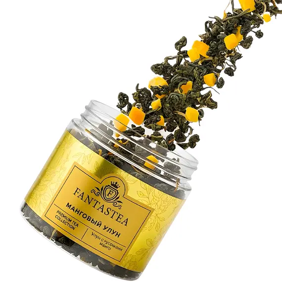 "Fantastea" Манговый Улун (упаковка 12 банок по ±65гр), Вес г: 65 оптом в BestTea, фото , изображение 2