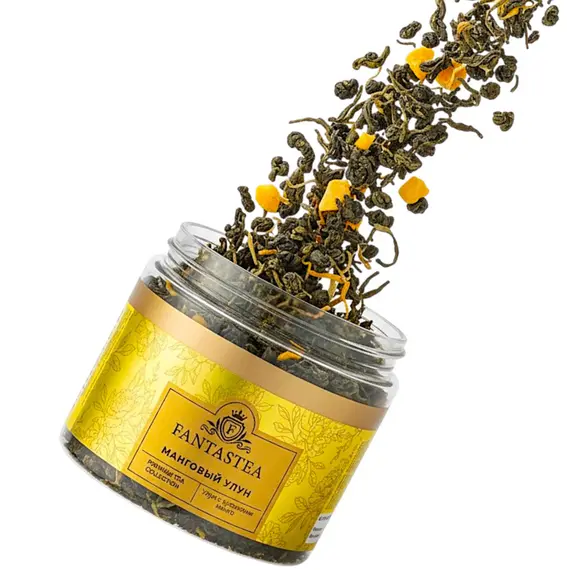 "Fantastea" Манговый Улун (упаковка 8 банок по ±140гр), Вес г: 140 оптом в BestTea, фото , изображение 2