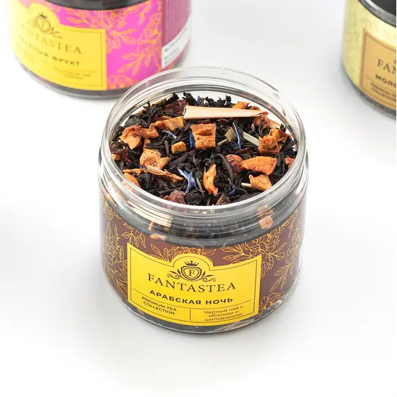 "Fantastea" Арабская ночь (упаковка 8 банок по ±120гр), Вес г: 120 оптом в BestTea, фото , изображение 4