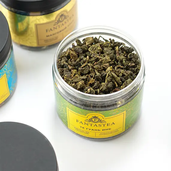 "Fantastea" Те Гуань Инь кат. С (упаковка 12 банок по ±60гр), Вес г: 60 оптом в BestTea, фото , изображение 2