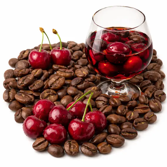 Кофе в зернах Вишня в коньяке, Фасовка: 1 оптом в BestTea, фото , изображение 2