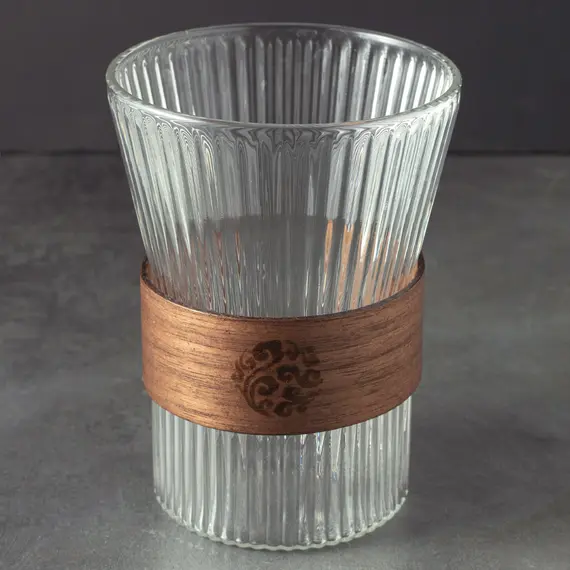 Стакан с кольцом-держателем, стекло 300 мл, Кол-во: 1 оптом в BestTea, фото , изображение 2