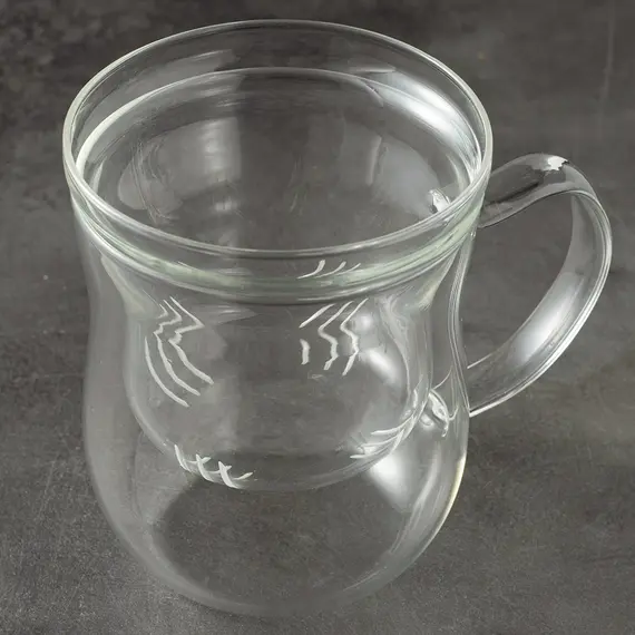 Кружка заварочная с крышкой и ситом, стекло 400 мл, Кол-во: 1 оптом в BestTea, фото , изображение 3