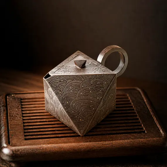 Чайник глиняный Бухта чистой горы, 190 мл, темно-коричневый оптом в BestTea, фото , изображение 5