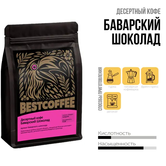 Кофе в зернах Баварский Шоколад оптом в BestTea, фото , изображение 9