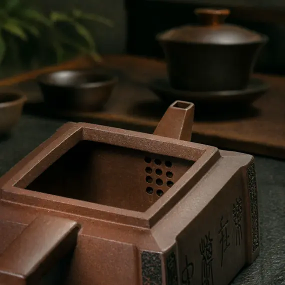 Чайник глиняный Игра Го, 250 мл, коричневый оптом в BestTea, фото , изображение 6
