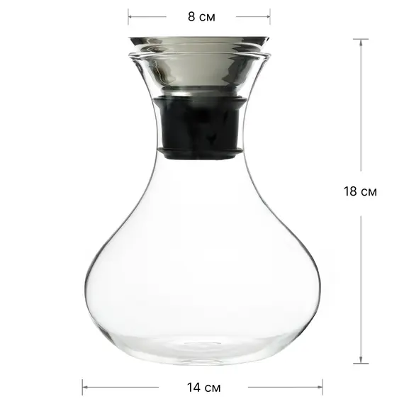 Кувшин с разборной фильтр-крышкой, (стекло) 1000 мл, Кол-во: 1 оптом в BestTea, фото , изображение 8