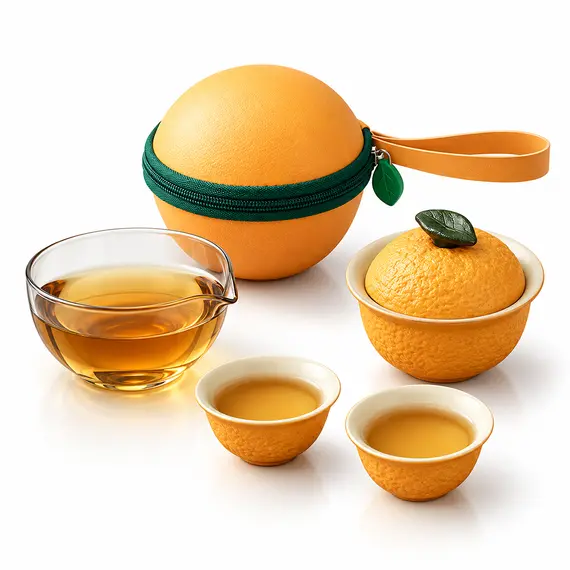 Походный чайный набор Мандаринчик, на 2 персоны оптом в BestTea, фото 