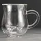 Кружка необжигающая стеклянная Коровка 240 мл оптом в BestTea, фото , изображение 4