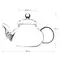 Чайник стеклянный Тюльпан 650 мл, Объем мл: 650 оптом в BestTea, фото , изображение 4
