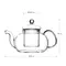 Чайник стеклянный Шафран 1000 мл, Объем мл: 1000 оптом в BestTea, фото , изображение 4