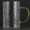 Кружка стеклянная рельефная с желтой ручкой, 300 мл оптом в BestTea, фото , изображение 2