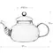 Чайник стеклянный Тюльпан, 800 мл, Объем мл: 800 оптом в BestTea, фото , изображение 3