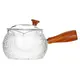 Чайник со стеклянной колбой-ситом и деревянной ручкой, (стекло) 300 мл, Кол-во: 1 оптом в BestTea, фото 