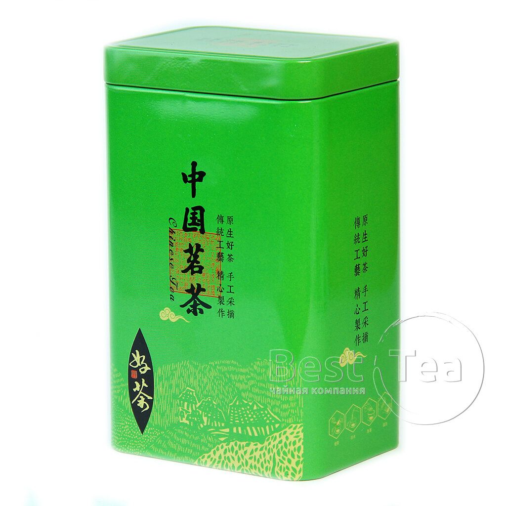 Зеленый чай в банке. Китайский чай в зеленой упаковке. Китайский чай в жестяных упаковках. Чай в зеленой упаковке. Китайский зеленый чай в металлической банке.