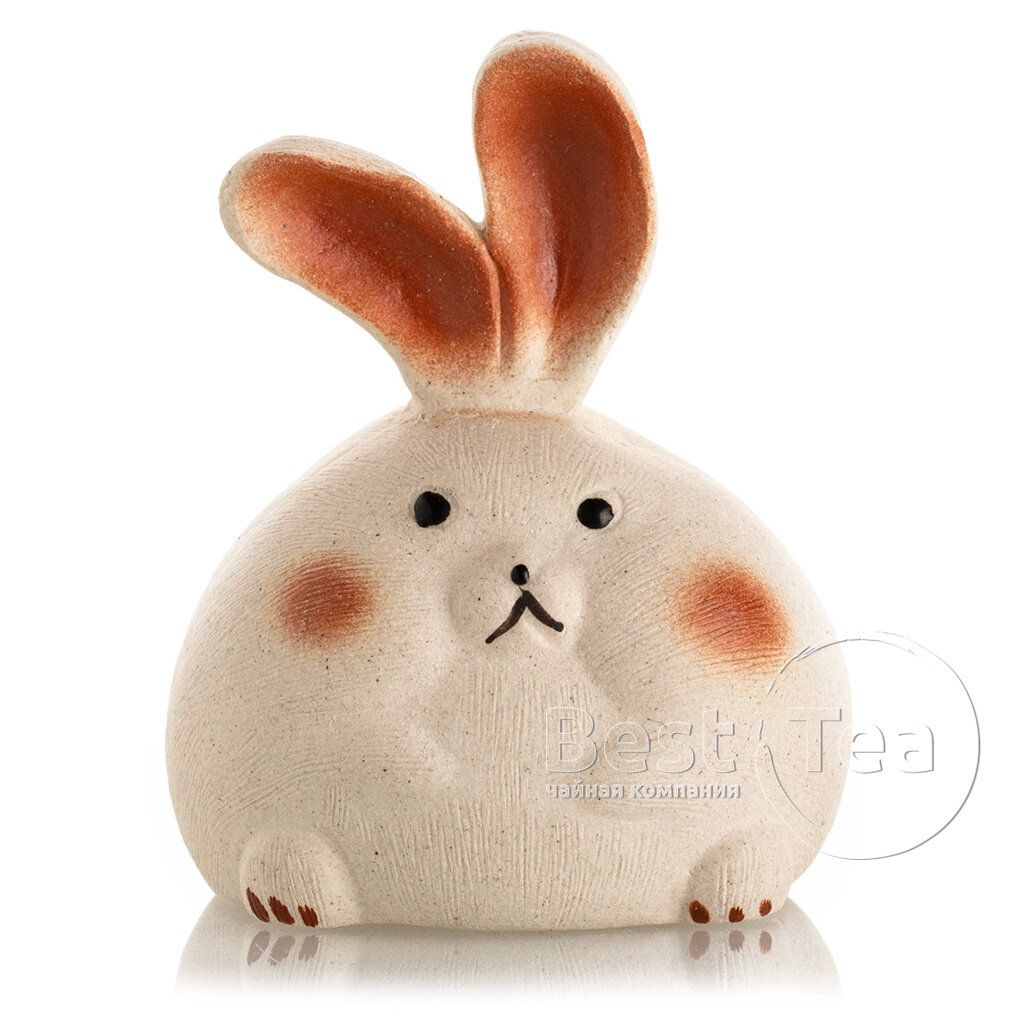Кролик Пухляш, чайная игрушка из глины в интернет-магазине BestTea.ru